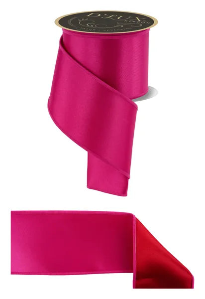 LX4003HR | 4" | Satin Fused | Hot Pink | 10yd