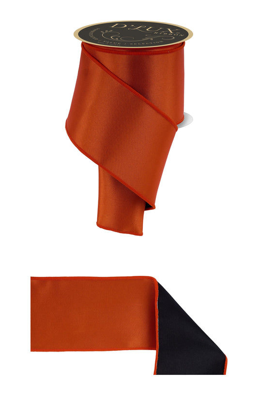 LX4003P2 |  4" | Satin Fused |  Orange/Black |  10yds