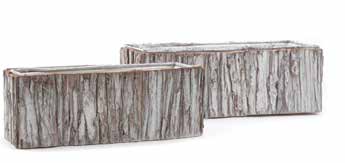 7113RTWCL | SMALL TREE BARK RECT PLANTER