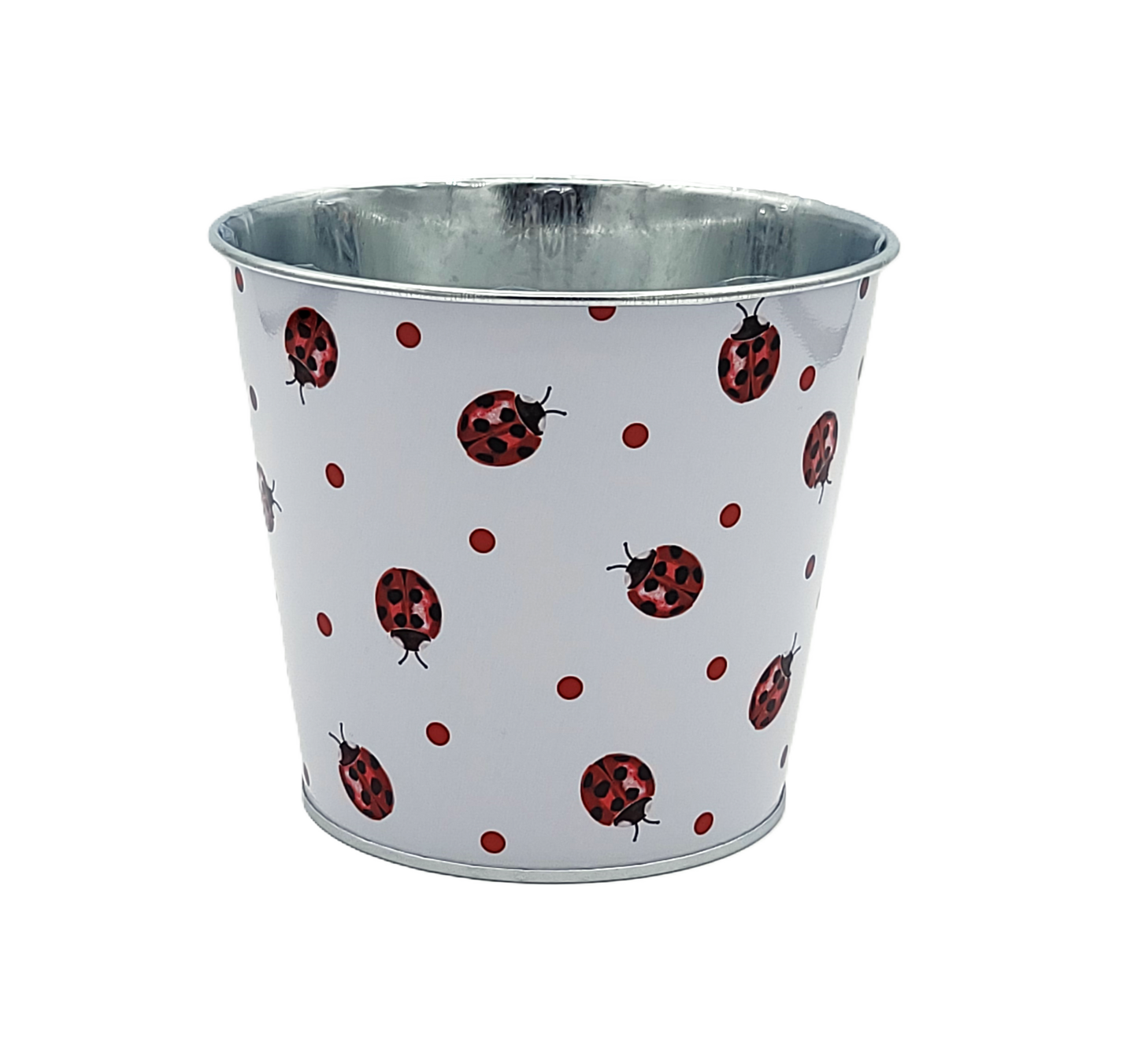 Ladybug Tin Pot Cover