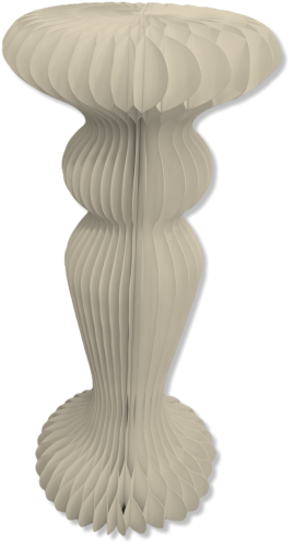 AS4211 | 11.8" x 31.5" | Emmy Accordion Stand | Ivory