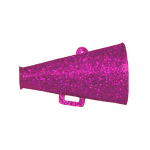 193315 | 1.75" | Glitter Megaphone | Hot Pink | 12Pcs/Pkg