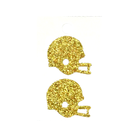 180722 | HELMET LARGE STICKER | SOFT GOLD GLITTER