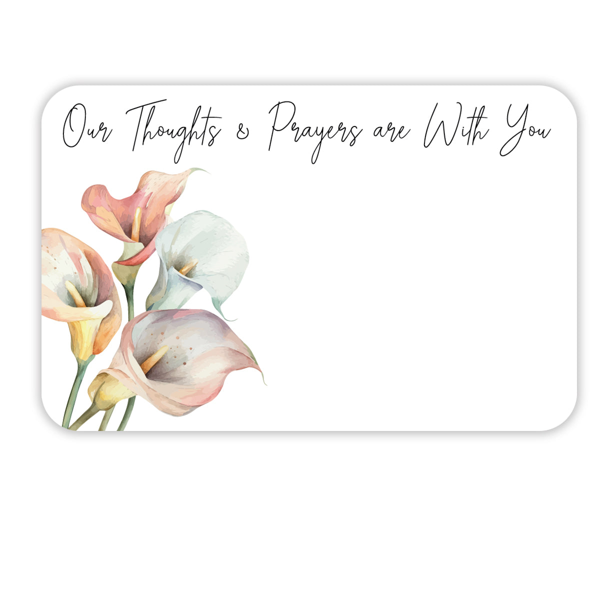 SP0719 | SYMPATHY | "Our Thoughts & Prayers are With You" | 50Cards/Pkg