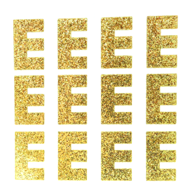 400440 E Soft Gold Letter 1.5'' - A&B Wholesale Market Inc