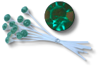 KK9904 | KARA'S KISSES SINGLE RHINESTONES | EMERALD