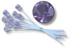 KK9905 | KARA'S KISSES SINGLE RHINESTONES | AMETHYST