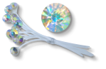 KK9907 | KARA'S KISSES SINGLE RHINESTONES | IRIDESCENT | 12PCS/PKG