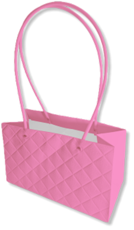 PB3002 | PRETTY BAG- DIAMOND PATTERN | PINK | 12PCS/PKG