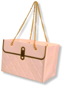 PP2402 | PRETTY LITTLE PURSE W/CHAIN HANDLE | PINK | 12PCS/PKG