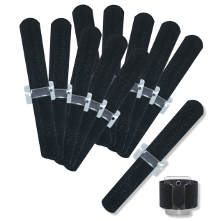 MA2600-BLK Slaplets Bulk Sparkle Black S12 - A&B Wholesale Market Inc