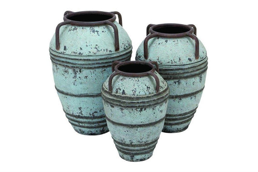 20221 Metal Vase S/3 - A&B Wholesale Market Inc