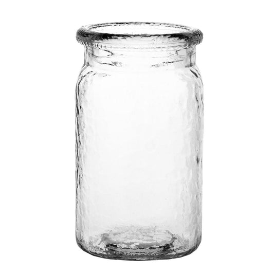 3278-12-09 5.5" HAMMERED JAR- CRYSTAL CASE/24 - A&B Wholesale Market Inc