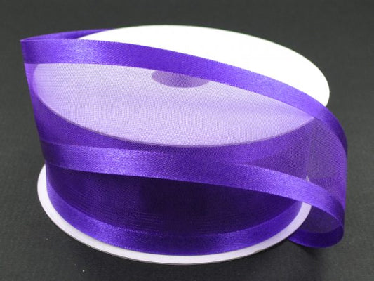 900809-11A PURPLE SATIN EDGE SHEER 1.5"X100Y - A&B Wholesale Market Inc