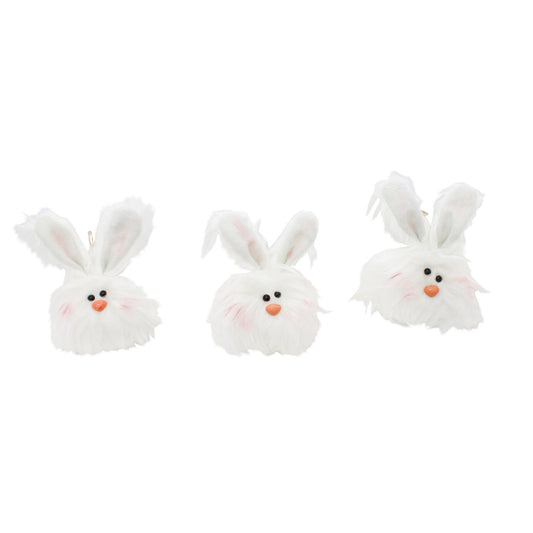 DAQ94225-3S S/3 ANGORA BUNNY HEADS - A&B Wholesale Market Inc