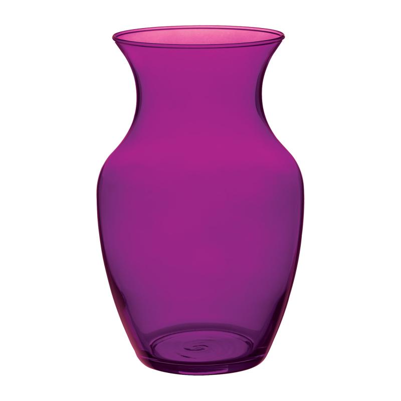 PUR999 8" GATHERED VASE- PURPLE PASSION CASE/6 - A&B Wholesale Market Inc