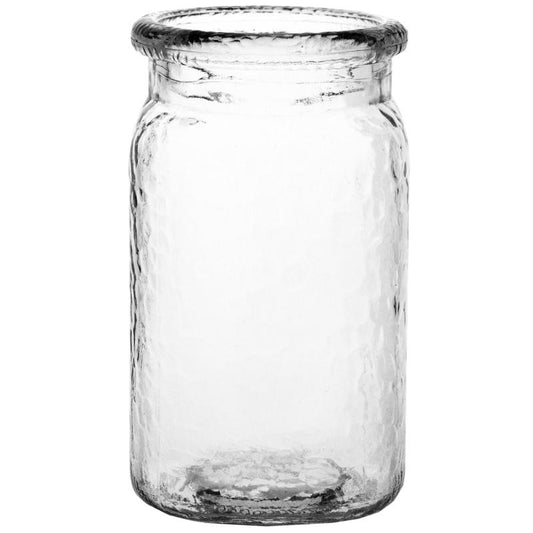 3279-24-09 6.5" HAMMERED JAR- CRYSTAL CASE/24 - A&B Wholesale Market Inc