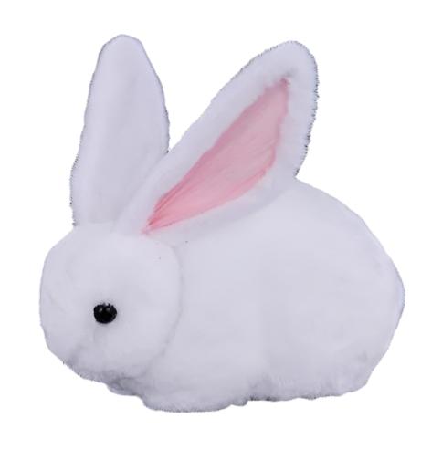 HE7270 9"Lx6.76"H Sitting Chubby Rabbit - A&B Wholesale Market Inc