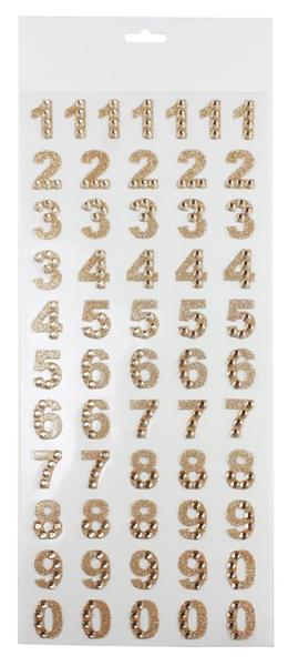 MD031708 1" Rhinestone Number Sticker Page - A&B Wholesale Market Inc