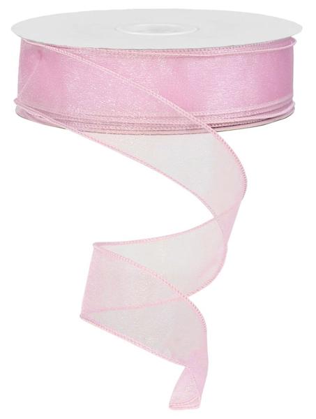 RC126822 PINK 1.5"X50YD SHEER ORGANZA - A&B Wholesale Market Inc